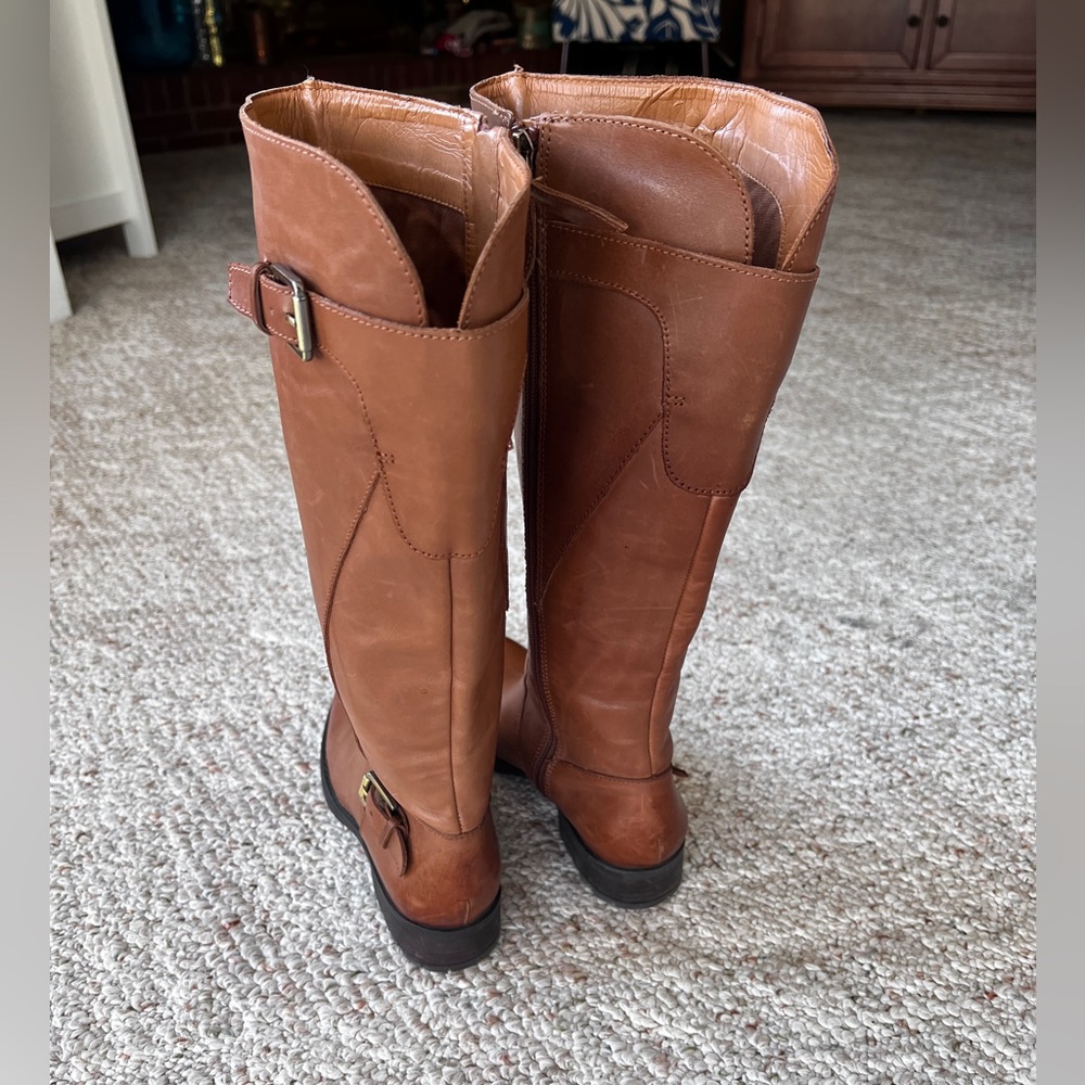 Franco Sarto Knee High Women’s Leather Riding Boots 7.5 M - Picture 5 of 8